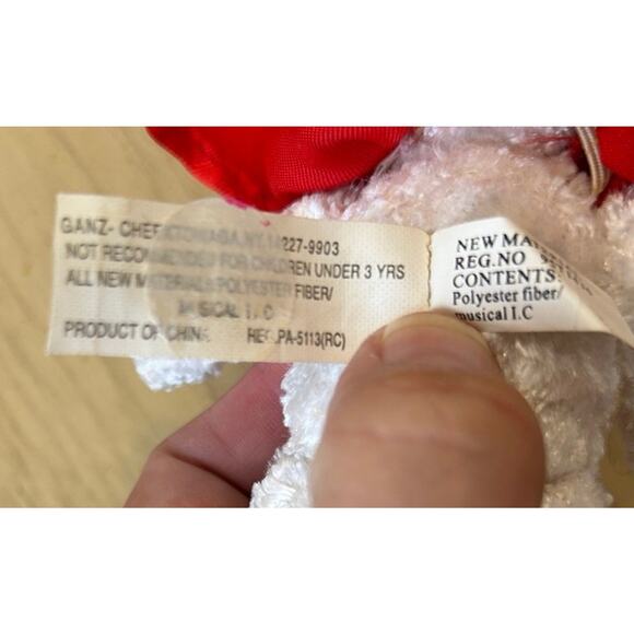 VTG Kissing Bandits Itty Bitty Bear GANZ Stuffed Animal Plush collectible Cute! - Picture 5 of 7